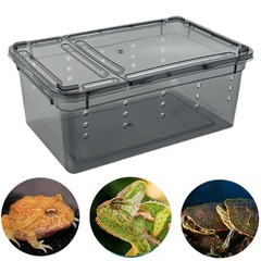 Reptile Feeding Box, Turtle Transport Container, Animal Habitat Cage,