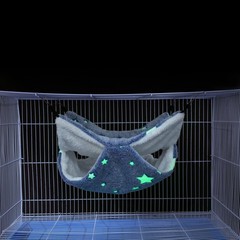 Noctilucent Luminous Guinea Pig Rat Hammock Bunkbed Hanging Tunnel and Soft B…