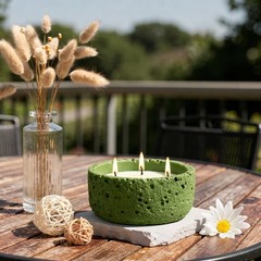 Viyffo Large Citronella Candles Outdoor, 3 Wick 20oz Citronella Candle Indoor…