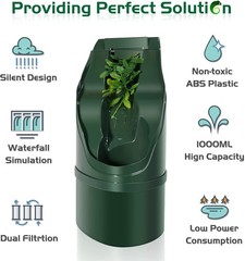 Reptile Chameleon Cantina Fountain – Continuous Water Dripper & Feeding Tools