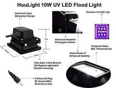 UV LED Blacklight, HouLight High 1 Count (Pack of 1), Uv Led Flood Light